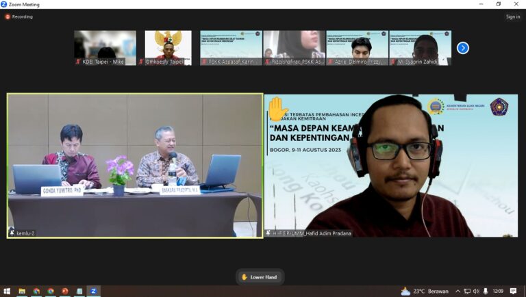 Dosen Prodi HI UMM Menjadi Pembicara Utama dalam Diskusi Terbatas BSKLN Kemlu, Peran Indonesia di Isu LCS jadi Sorotan