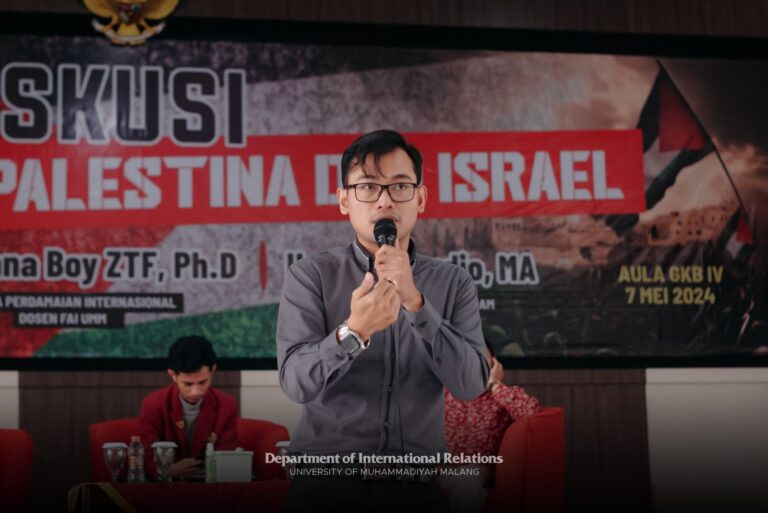 Serukan Dukungan Terhadap Palestina, UMM Adakan Diskusi Publik Konflik Israel-Palestina
