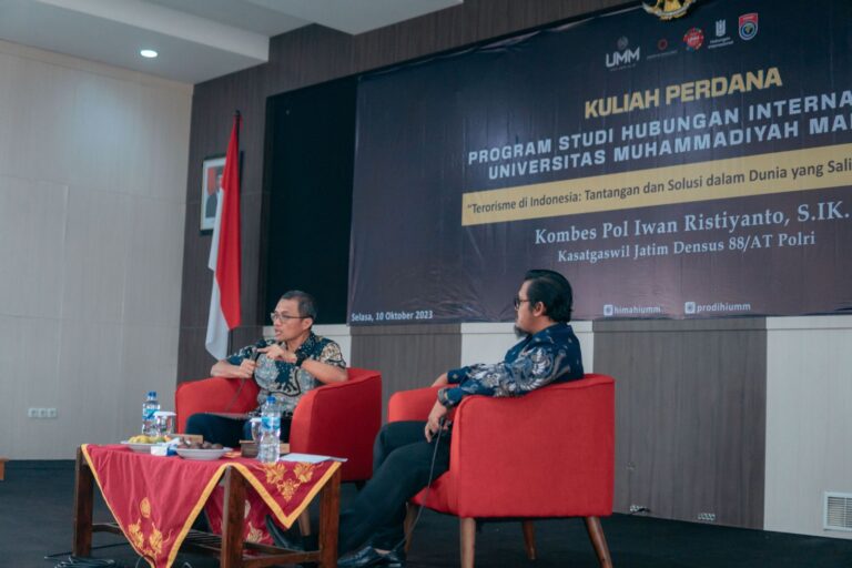 Gandeng Densus 88, Mahasiswa HI UMM Dikenalkan Bahaya Penyebaran Jejaring Terorisme