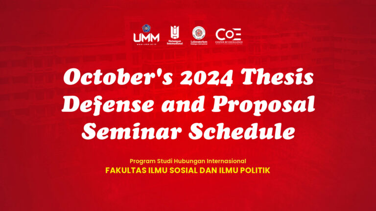 Jadwal Sidang Akhir dan Seminar Proposal Bulan Oktober 2024