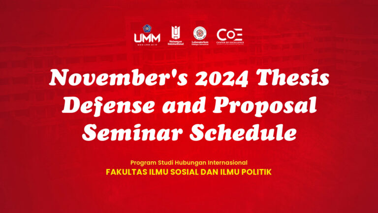 Jadwal Sidang Akhir dan Seminar Proposal Bulan November 2024