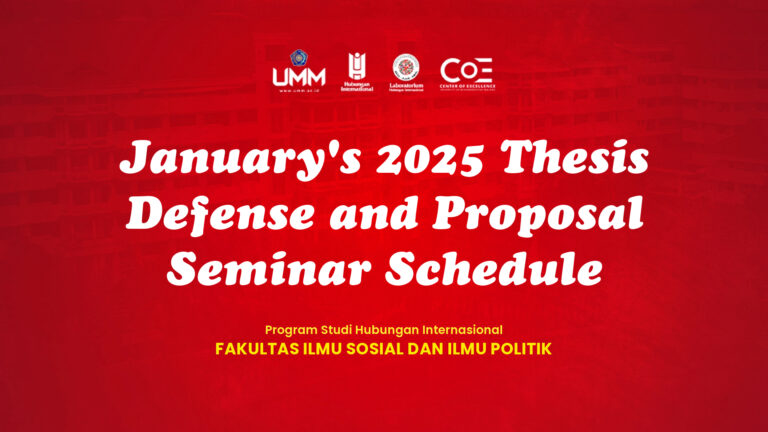 Jadwal Sidang Akhir dan Seminar Proposal Bulan Januari 2025