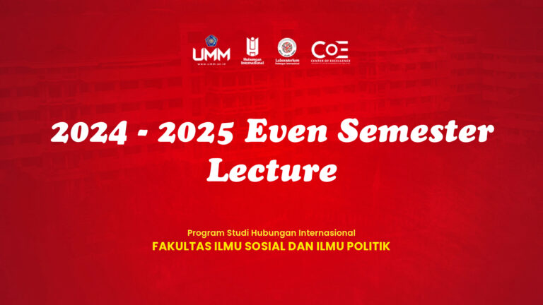Jadwal Perkuliahan Semester Genap 2024 – 2025