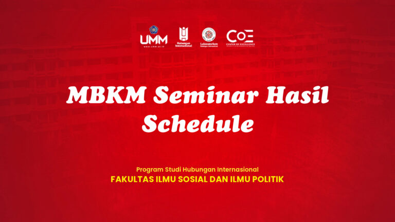 Jadwal Seminar Hasil MBKM
