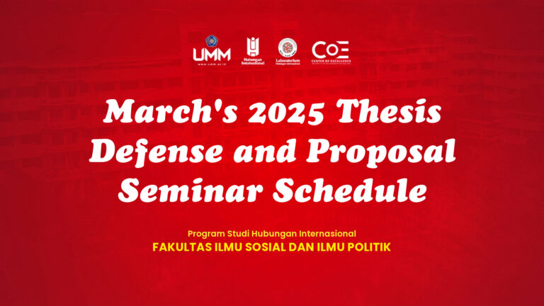 Jadwal Sidang Akhir dan Seminar Proposal Bulan Maret 2025