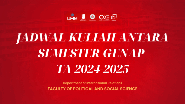 JADWAL KULIAH ANTARA SEMESTER GENAP TA 2024-2025