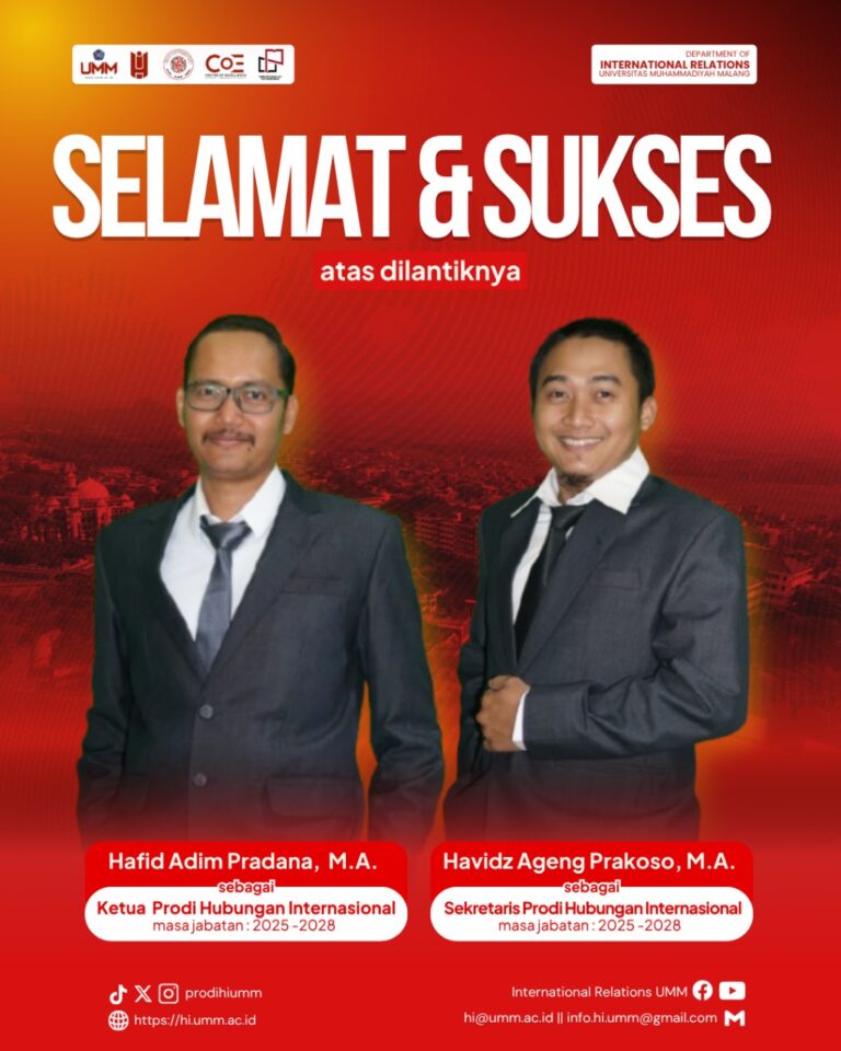Kepemimpinan Baru Prodi HI UMM Periode 2025–2029 Resmi Menjabat