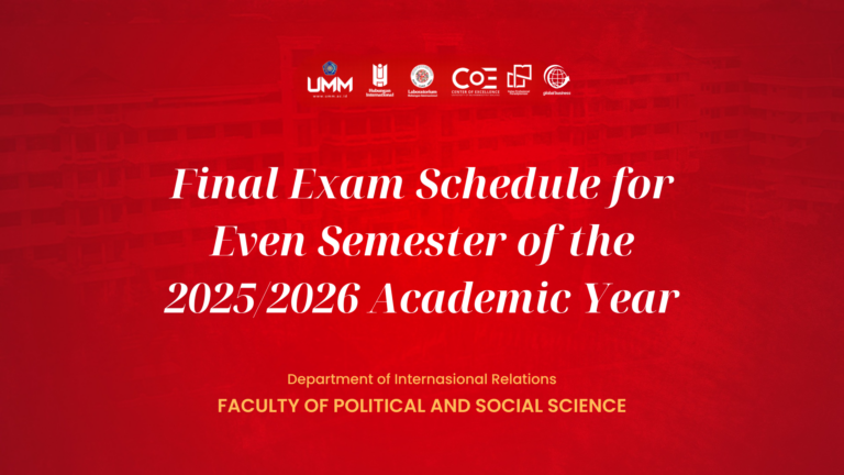 Jadwal UAS Perkuliahan Semester Genap TA 2025/2026